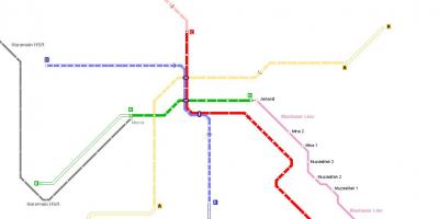 Kartta Mekan metro 