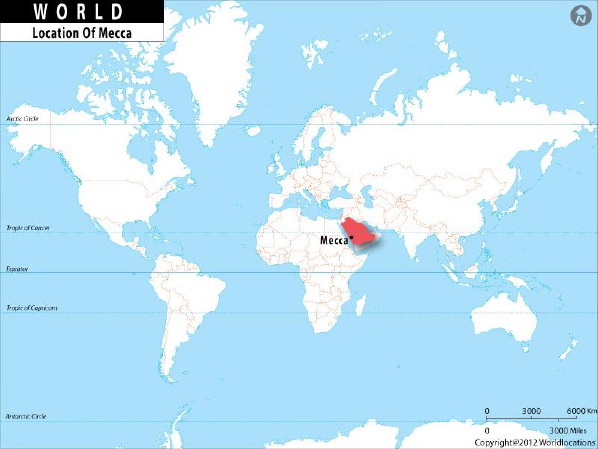Makkah-maailman kartta