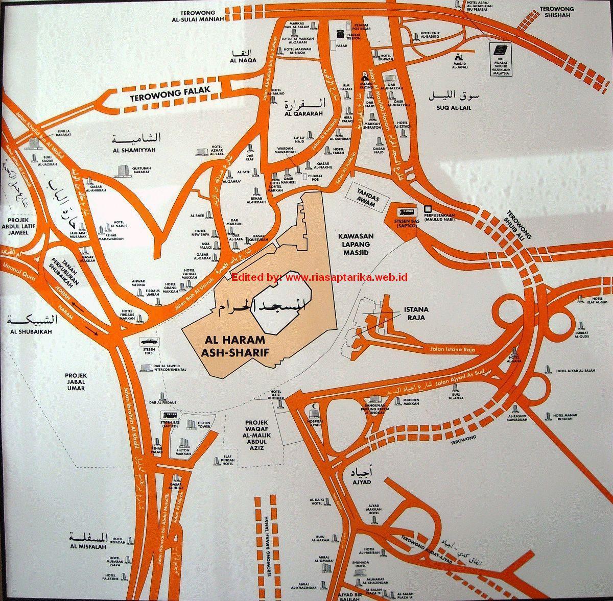kartta misfalah Makkah kartta