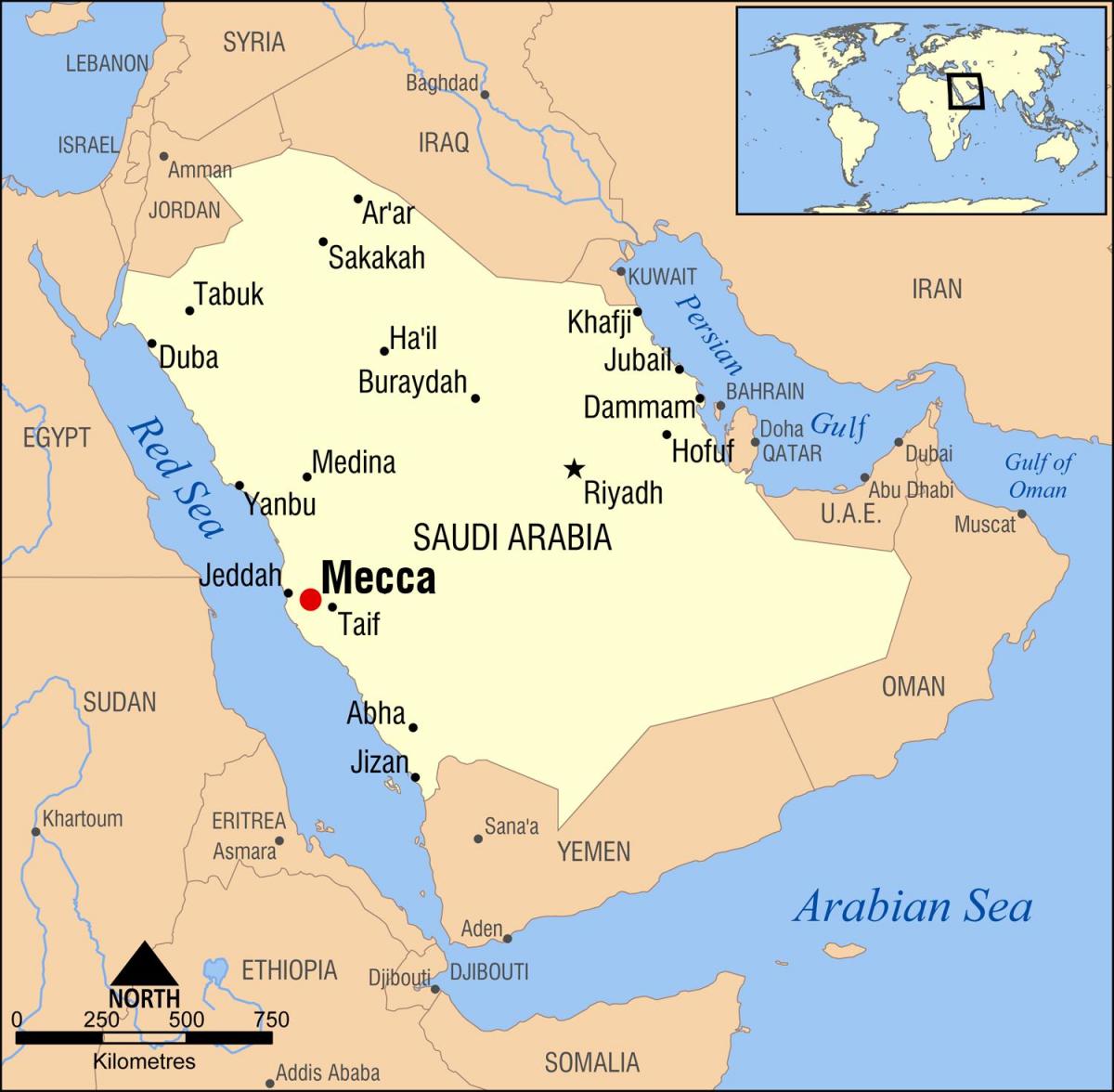 kartta swissotel Makkah kartta